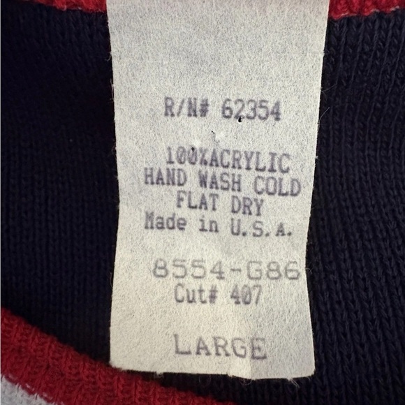 Vintage French Curve Womens Patriot Sleeveless Knit Dress Size Large - Picture 4 of 5